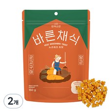 반려소반 바른채식 노즈워크 트릿 강아지 간식, 혼합맛(군고구마/당근), 150g, 2개 - 반려소반