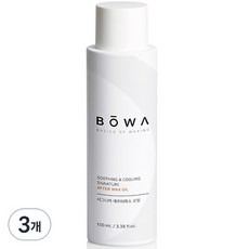 BOWA 시그니처 진정 보습 에프터왁스 오일, 100ml, 3개