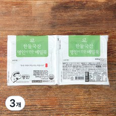 한둘 국산 명인이 만든 메밀묵 2입, 1040g, 3개