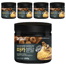 GOODHERB 瑪卡粉, 5罐, 200g