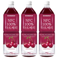 참앤들황토농원 NFC 착즙 타트체리주스, 1L, 3개