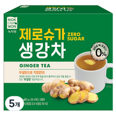 녹차원 제로슈가 생강차, 5개, 20개입, 15g