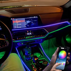 오토크루 소리반응 레인보우 RGB 엠비언트 광섬유 무드등 AC-L01 USB DIY 5m, 혼합색상, 1개