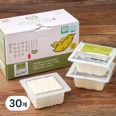 한둘 무농약콩으로 만든 한끼 두부 부침용, 120g, 30개