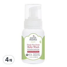 얼스마마 내츄럴 무향 베이비워시, 160ml, 4개