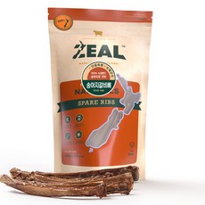 질 ZEAL 뉴질랜드산 강아지 수제간식 덴탈케어, 송아지갈비뼈, 125g, 1개 - 강아지뼈간식