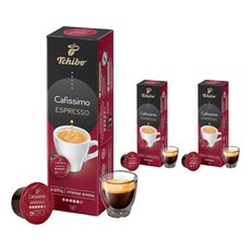 Tchibo 香醇義式濃縮咖啡膠囊 Cafissimo咖啡機適用, 7.5g, 10顆, 3盒