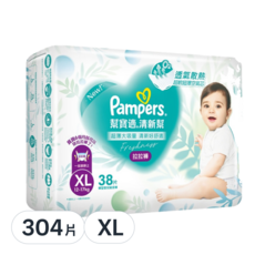 Pampers 幫寶適 原廠公司貨 清新幫拉拉褲/尿布, XL, 304片