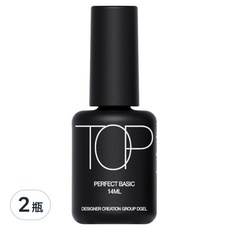 DGEL 防刮美甲封層膠, Perfect Basic 14ml, 透明, 2瓶