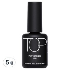 DGEL 防刮美甲封層膠, Perfect Basic 14ml, 透明, 5瓶