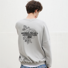 미니멀프로젝트 로즈 벨벳 오버핏 맨투맨