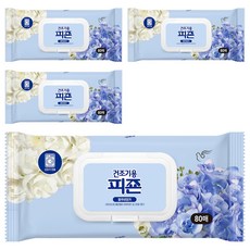 피죤 건조기용 오리지널 섬유유연제 블루비앙카 본품, 80개입, 4개