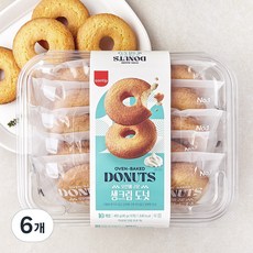 삼립 오븐에 구운 생크림도넛, 40g, 10개입, 6개