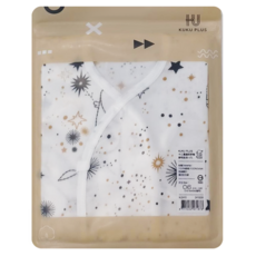 KU.KU Duckbill 酷咕鴨 KUKU PLUS 十二星座反手袖紗布肚衣-1入, 100%純棉，0-6個月, 6, 十二星座