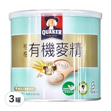 QUAKER 桂格 有機麥精 4個月以上適用, 300g, 3罐