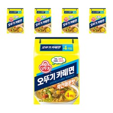 오뚜기 카레면 약간매운맛 130g, 20개