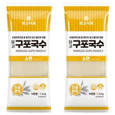몽고식품 구포국수 소면, 1.4kg, 2개