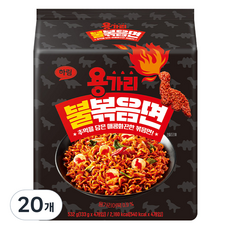 하림 용가리 불 볶음면 133g, 20개