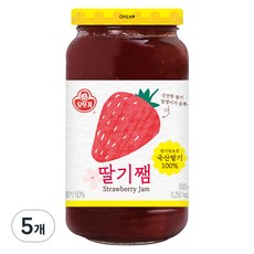 오뚜기 딸기쨈, 500g, 5개