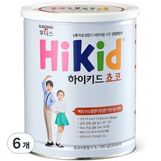 일동후디스 하이키드 쵸코, 코코아맛, 650g, 6개