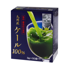 Global Garden 盛花園 日本九州產100%羽衣甘藍菜青汁 3g x 50包, 無農藥殘留認證, SGS檢驗認證, 150g, 1盒