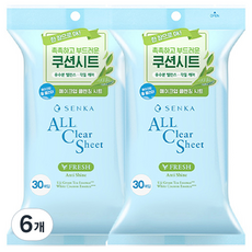 센카 올 클리어 시트 프레시, 30개입, 6개