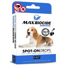 NBP 新型犬用苦楝精油驅蝨滴劑,5支,1盒-天然成分，長效驅蟲，溫和不刺激