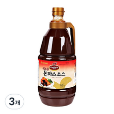 쉐프원 돈까스소스, 1.8L, 3개