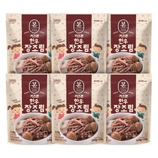키즈본 한우 장조림, 120g, 6개