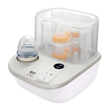 C-more 新貝樂 K2高效能溫奶消毒烘乾鍋+HandFree修護免持電動吸乳器套裝，多功能呵護，解放媽媽雙手