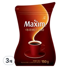맥심 아라비카 100 원두 커피믹스, 150g, 1개입, 3개 150g, 3개, 1개입