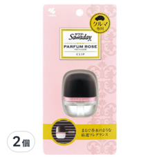 小林製藥 Sawaday 車用夾式芳香劑 - Parfum Rose, 車用, 花果香, 2個