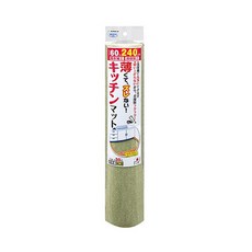 SANKO 日本製防水止滑廚房地墊240x60CM-綠色, 240 x 60cm, 1個