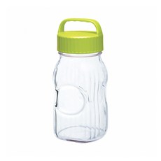 TOYO-SASAKI GLASS 東洋佐佐木 日本製玻璃梅酒/密封保存瓶 1500ML - 綠色, 1.5L, 1個