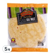 라카나스타 옥수수 앤 밀 또띠야 20cm, 320g, 5개