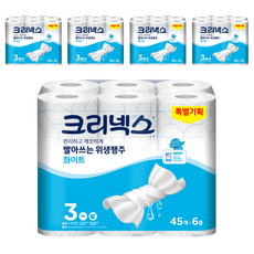 Kleenex 舒潔 可水洗衛生紙巾 白色, 45張, 30捲