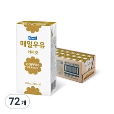 매일우유 커피맛, 200ml, 72개