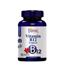 ESMOND NATURAL 愛司盟 維生素B12錠狀食品，含紅景天萃取物，每瓶60錠, 60顆, 1罐