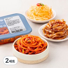 맛다린 진미채 90g + 오징어채조림 70g + 쥐포채간장조림 90g 밑반찬 3종 B세트, 2세트