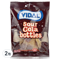 VIDAL 爆酸可樂風味軟糖, Sour Cola Bottles, 90g, 2包