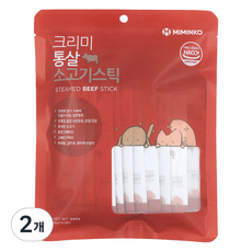 미밍코 반려동뮬 크리미 통살 소고기스틱 30p, 240g, 2개, 소고기맛