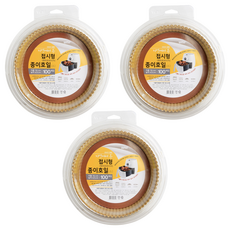 Nordicpaper 氣炸鍋專用烘培紙組, 16cm, 100入, 3個