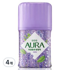 아우라 미향탈취 실내용 방향제 라벤더향, 4개, 400ml