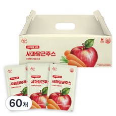 황금이네 사과당근주스, 100ml, 60개 100ml, 60개