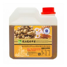 彩花蜜 台灣琥珀龍眼蜂蜜，蜜香濃厚入口香醇，三十年以上養蜂經驗，符合國家標準CNS1305, 1.2kg, 1罐