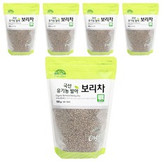 오가닉스토리 유기농 발아 보리차, 500g, 1개입, 5개