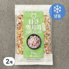 고래미 타코와사비 마일드 (냉동), 1kg, 2개