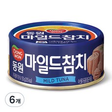 동원 마일드참치, 150g, 6개