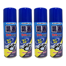 EMO 鞋內瞬間消臭劑, 強力消臭, 除臭抗菌, 220ml, 4瓶