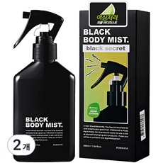 포르맨즈 블랙 바디미스트 허브시트러스향, 2개, 220ml - 포르맨즈쿨